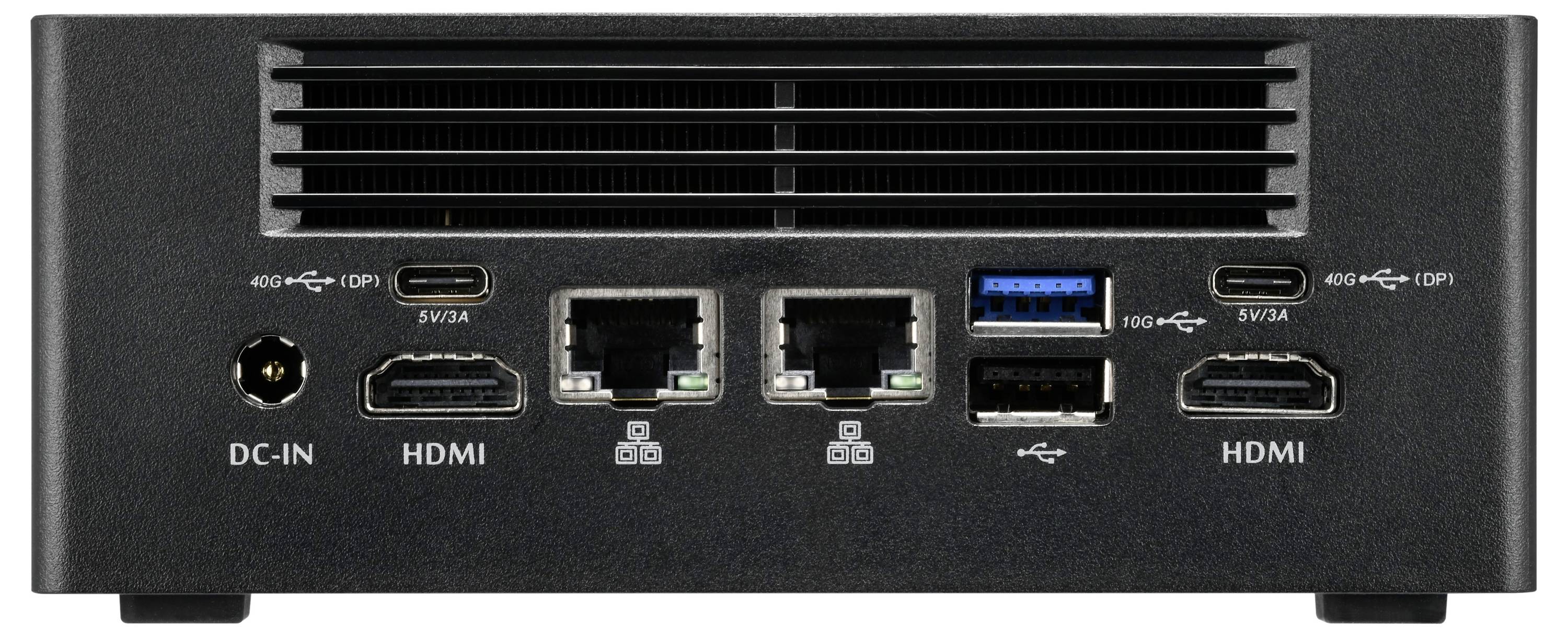 Shuttle Mini-PC (HTPC) NA10H7 PC AMD Ryzen 7 R-8845HS 5.1 GHz 32 GB RAM 500 GB SSD AMD Carte graphique AMD Radeon 780M N-2