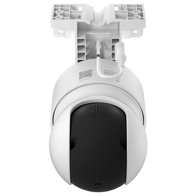 Appareil cylindrique blanc avec un long tube vertical et une base rectangulaire sur roulettes, présenté en vue latérale sur un fond blanc.