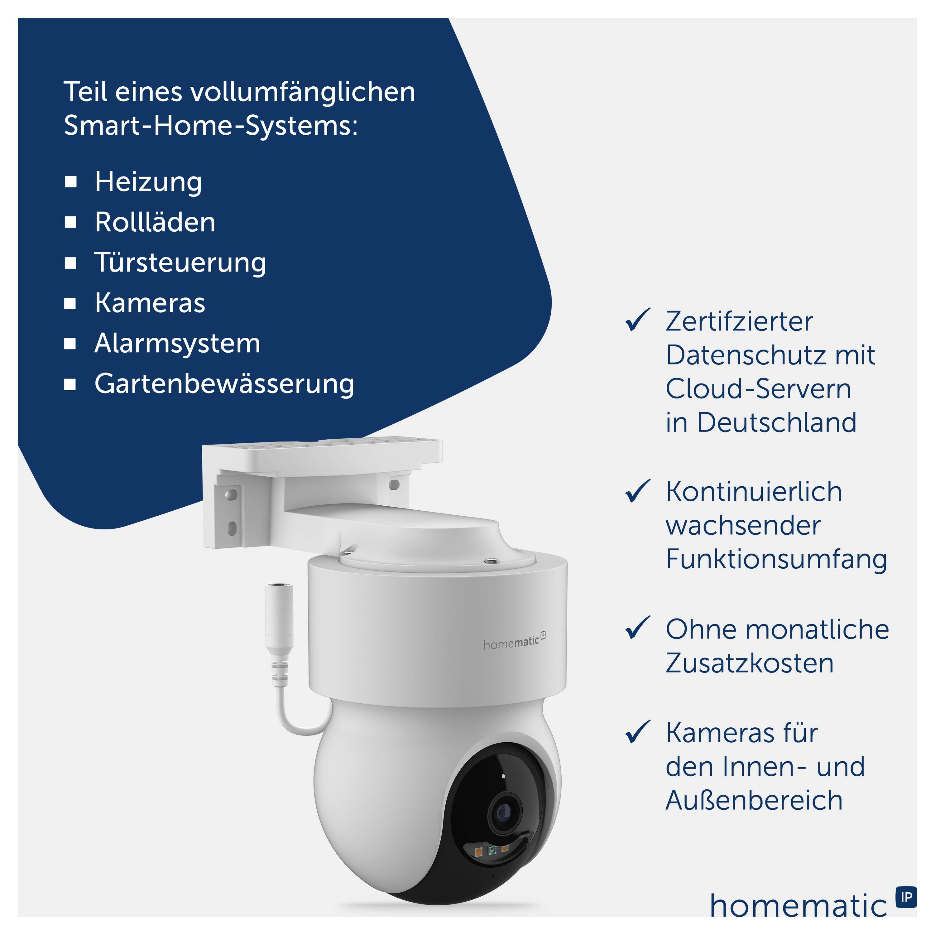 162943A0 Homematic IP HmIP-CO Wi-Fi IP Caméra de surveillance 2880 x 1600 pixels-16