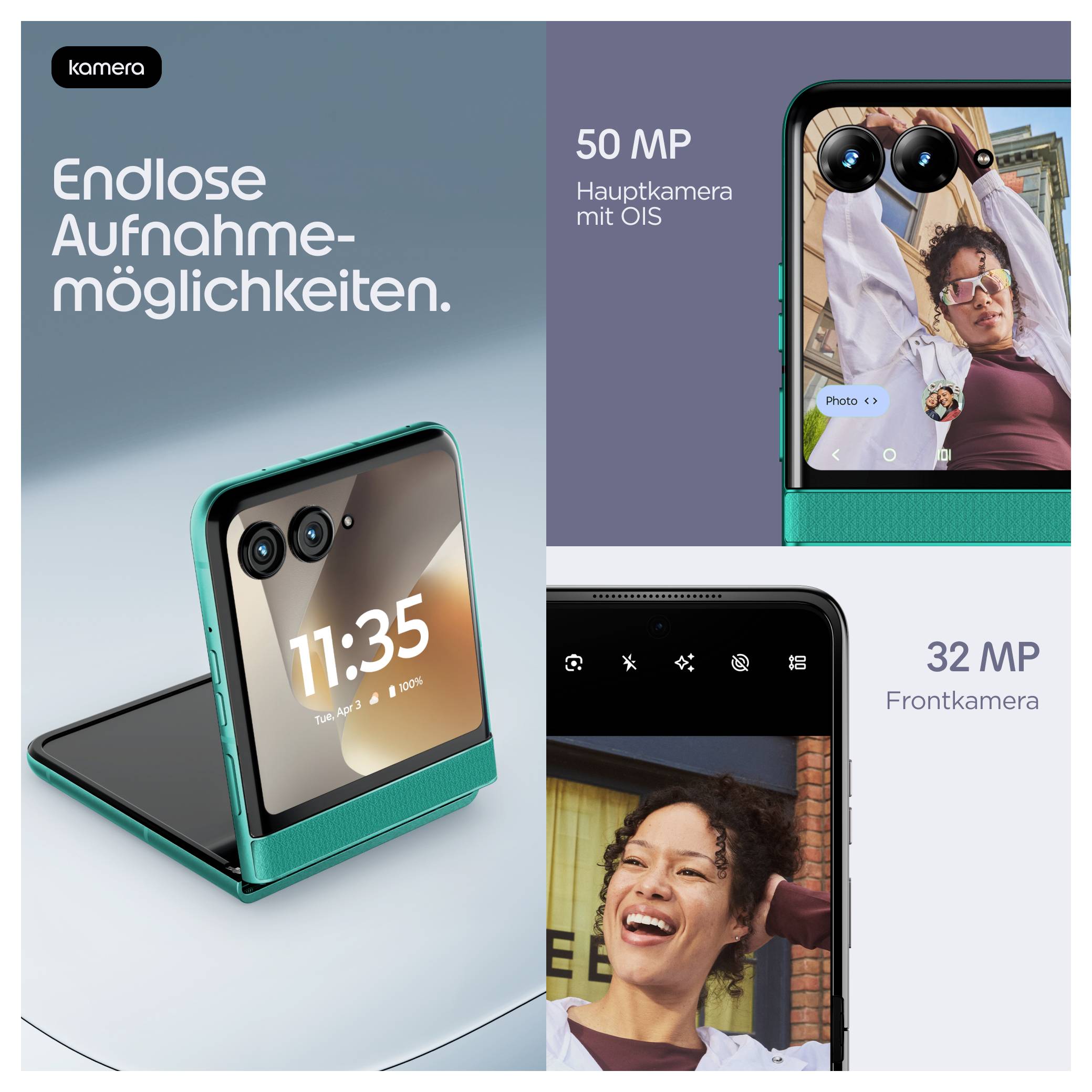 Motorola razr 70 256 GB vert foncé CEE A (A - G) 17.5 cm (6.9 pouces) Smartphone-16