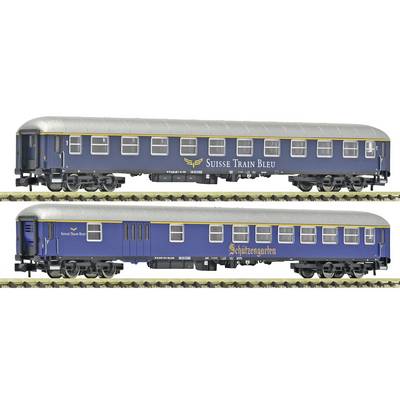 Fleischmann 6260083 N 2 pièces Set 2: Voiture de train rapide, Suisse Train Bleu 2 parties-0