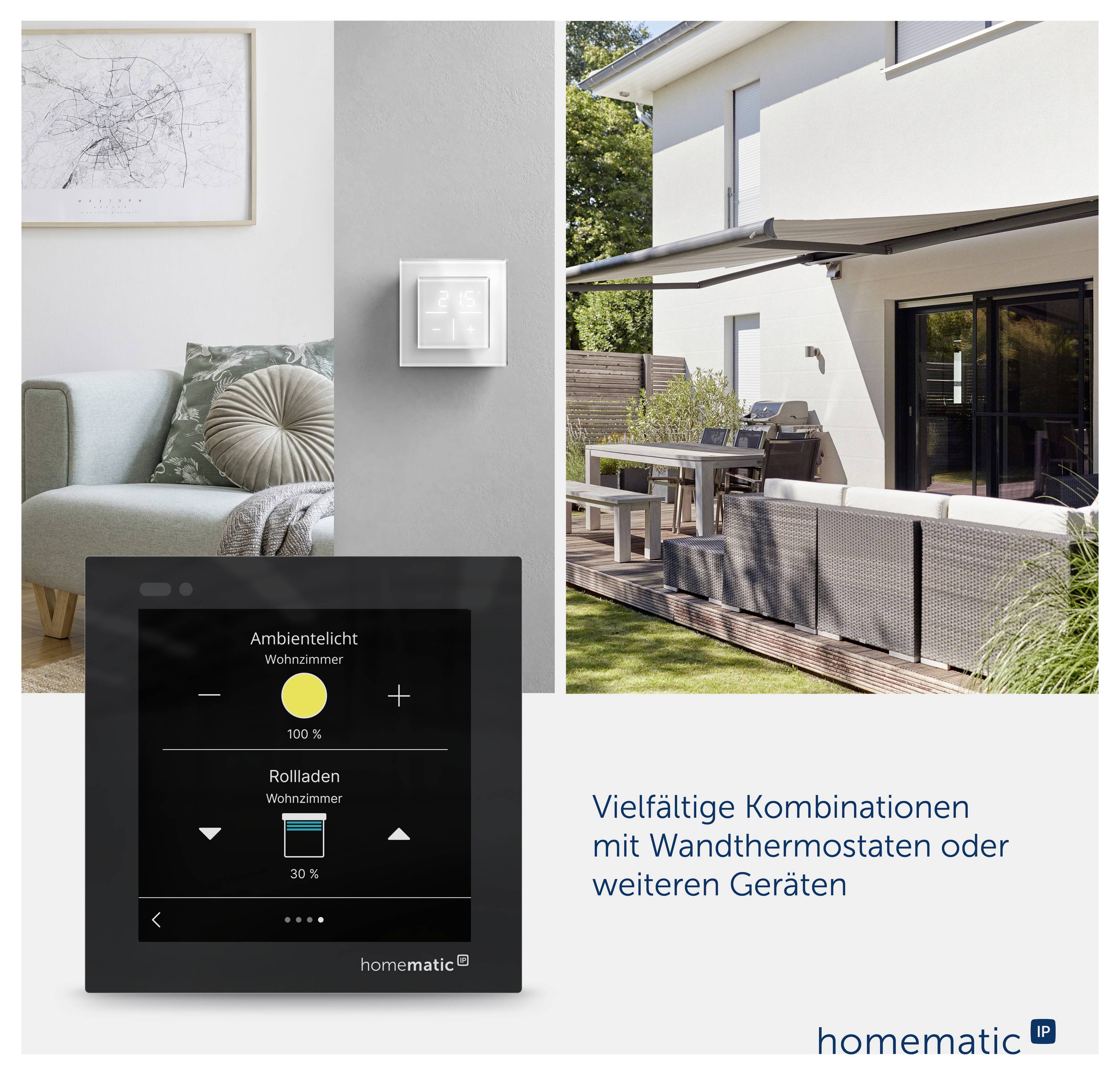 Homematic IP sans fil Affichage vitré sans fil HmIP-WGD-PL-12
