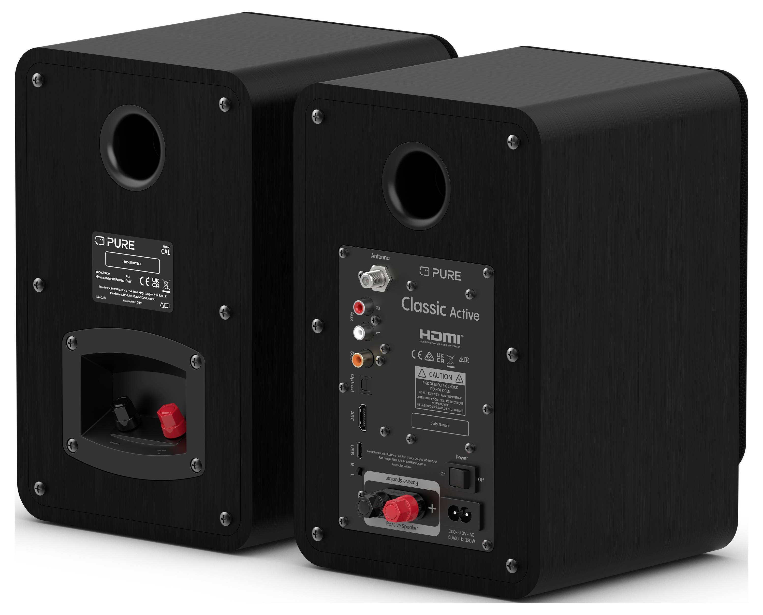 Pure Classic Active Black EU/UK Système radio FM, DAB+, DAB Bluetooth, DAB, DAB+, FM avec télécommande noir-3