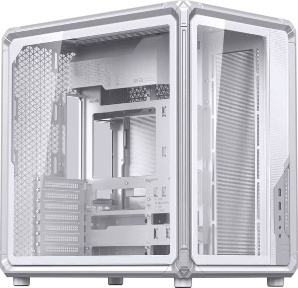 Tour midi Jonsbo X400 Boîtier PC  blanc fenêtre latérale