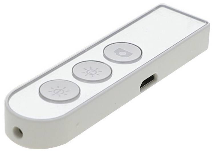 4Smarts Trépied de table blanc Bluetooth, avec support pour smartphone, batterie intégrée-6