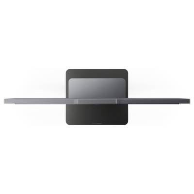 Appareil électronique rectangulaire noir ou unité serveur présenté de face avec les connecteurs latéraux visibles sur la droite.