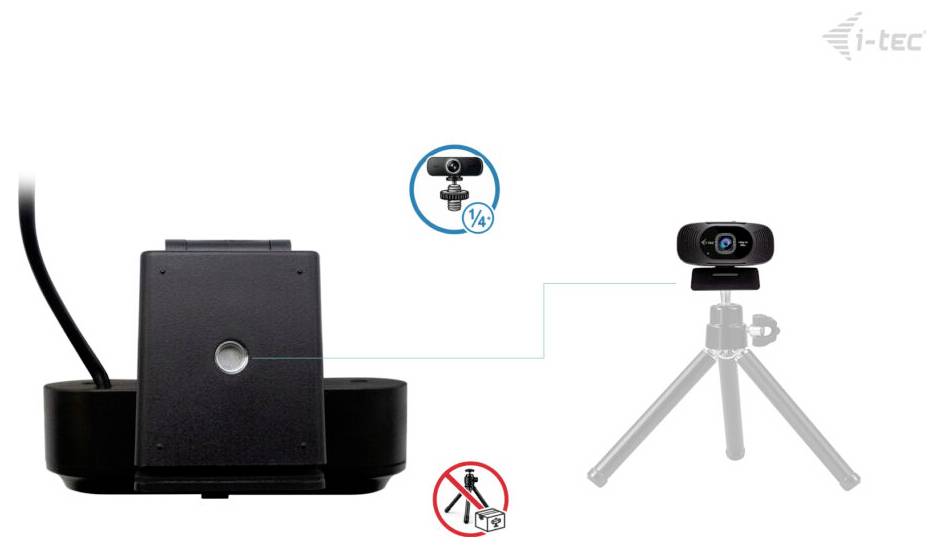 Webcam Full HD i-tec SOLOMON 200 1080p Business Webcam 1920 x 1080 Pixel-5