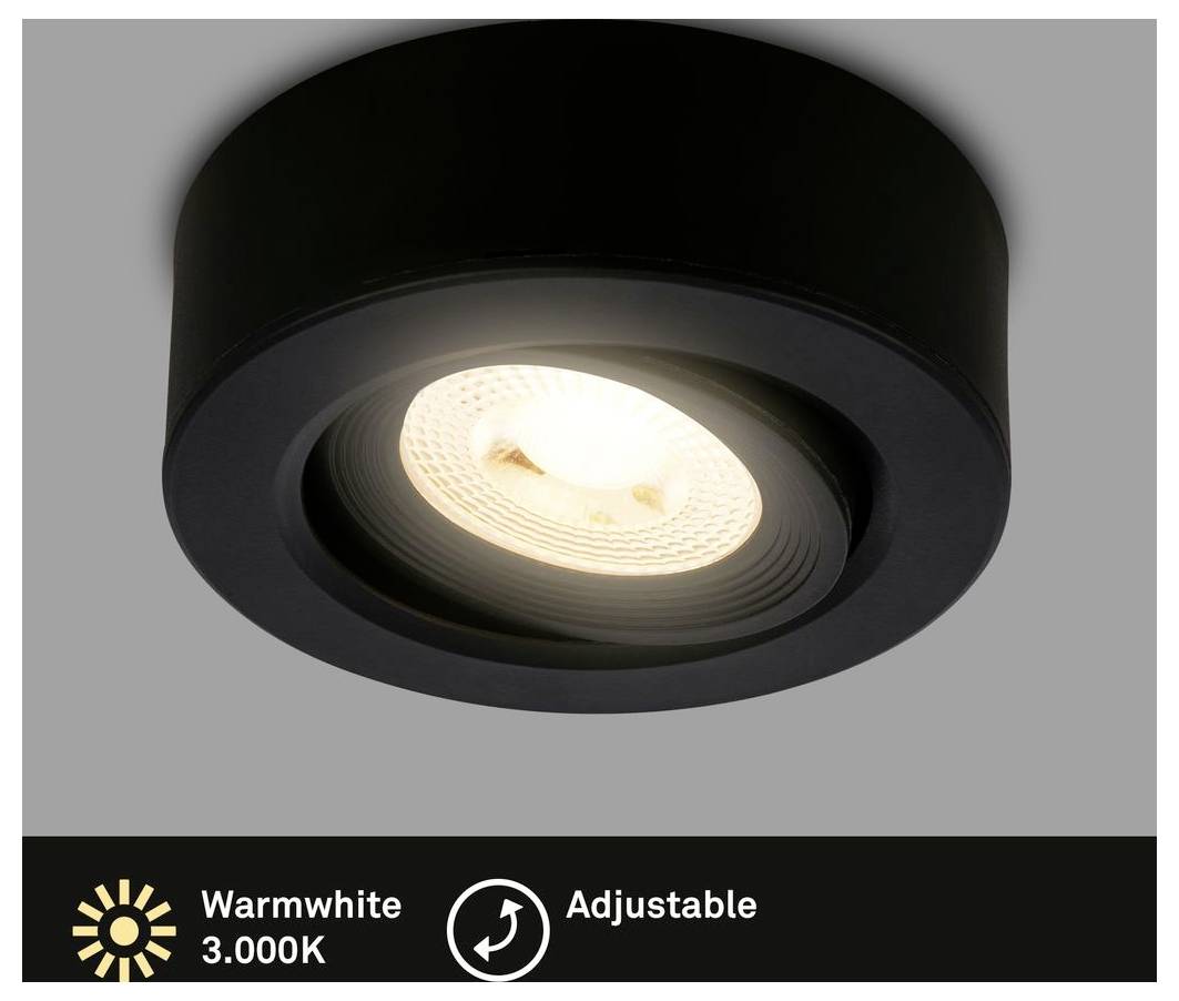 Briloner 7991015 Lampe en saillie LED CEE: F (A - G) blanc chaud noir-1