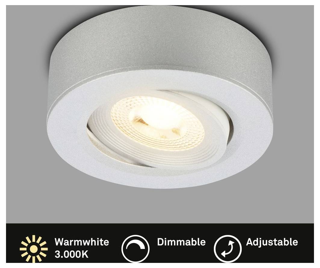 Briloner 7990014 Spot encastrable LED CEE: F (A - G) blanc chaud chrome (mat)-1