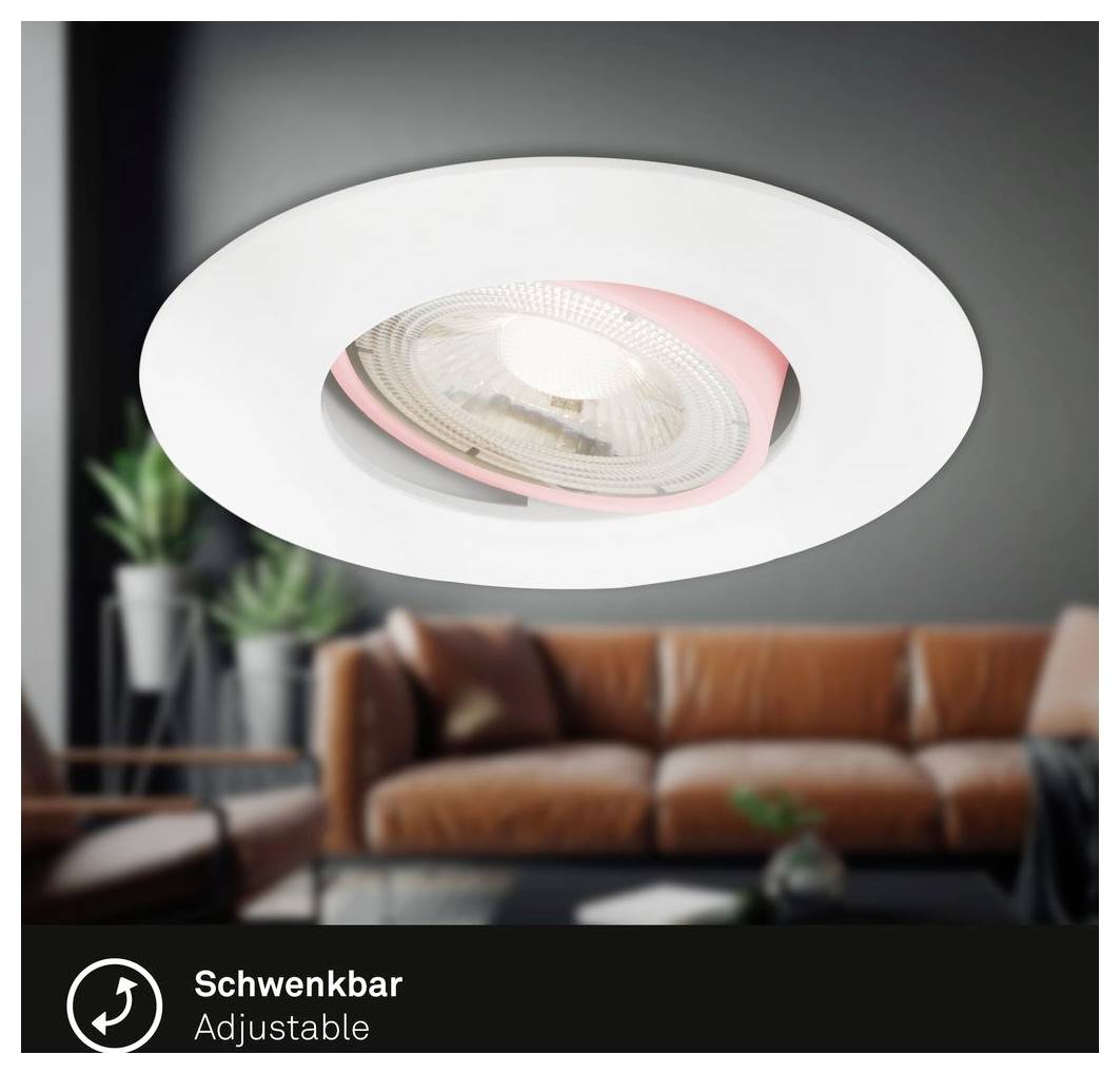 Briloner 7602036 7602036 Spot encastrable CEE: F (A - G) LED LED 4.9 W blanc-2