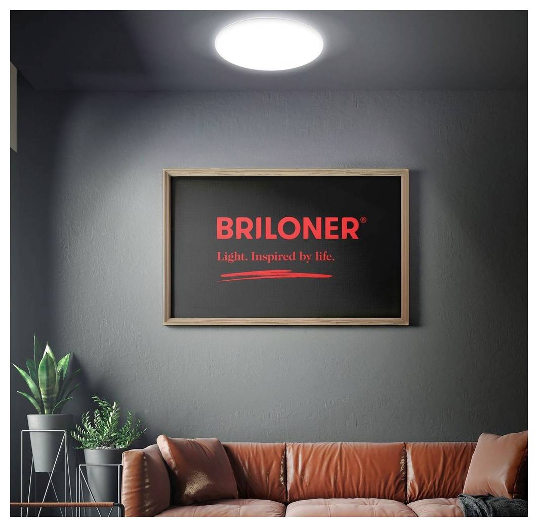 Briloner 3832016 Plafonnier de salle de bain CEE: F (A - G) LED LED 18 W blanc neutre blanc-2