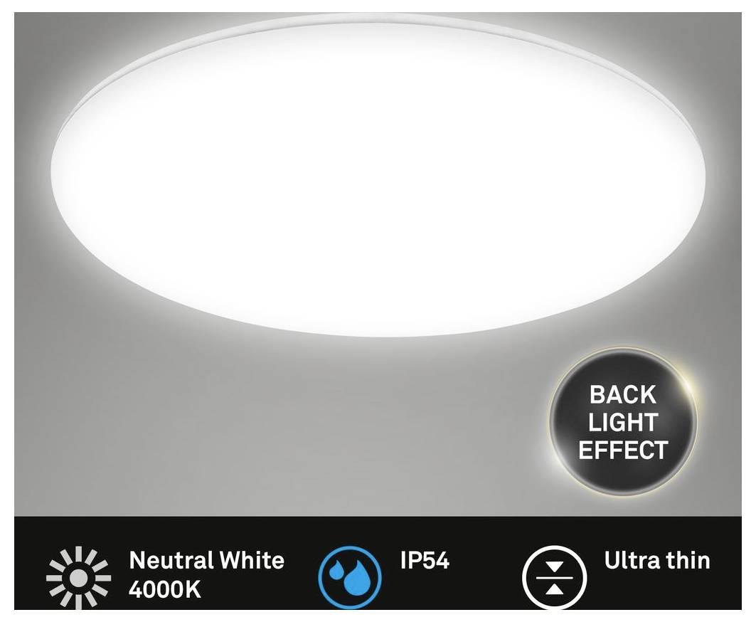 Briloner 3832016 Plafonnier de salle de bain CEE: F (A - G) LED LED 18 W blanc neutre blanc-6
