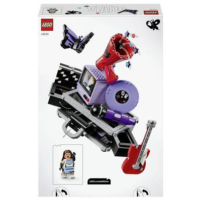 Art de la boîte LEGO pour l'ensemble 43030 « OU », montrant une machine mécanique pourpre et rouge avec une minifigure et de petites constructions accessoires.