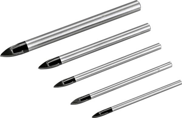 Flex 535057 Jeu de forets spécial carrelage 4 mm, 5 mm, 6 mm, 8 mm, 10 mm 1 set