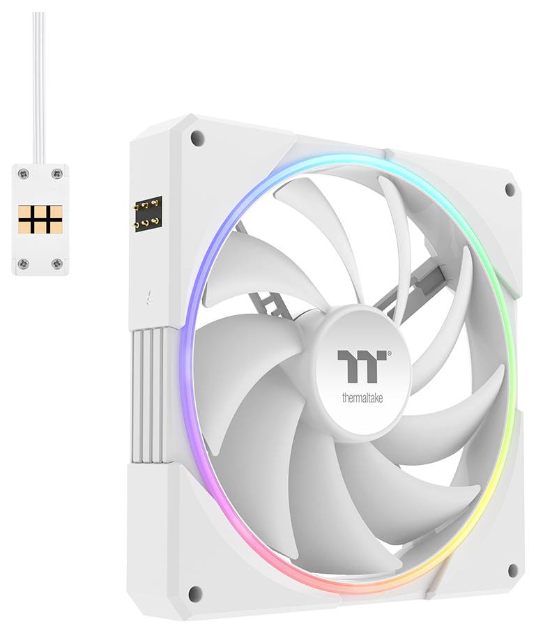 Thermaltake TS140 EX RGB White 3Pack Fan White Ventilateur pour PC blanc (l x H x P) 140 x 140 x 25 mm-3