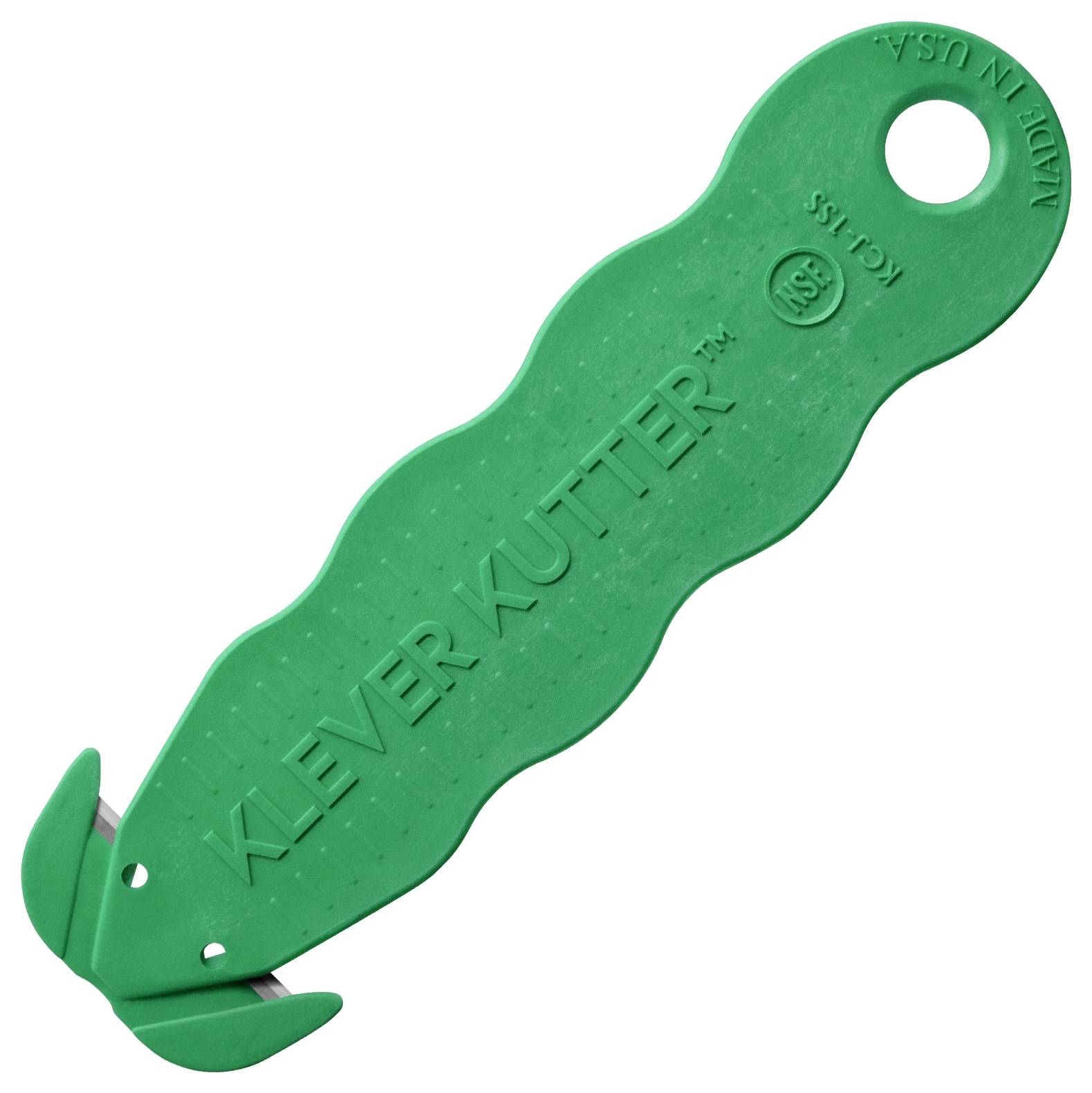 KLEVER KCJ-1SSFX KLEVER KCJ-1SSFX Kutter NSF Food Zone™ Couteau de sécurité vert, 10 pc(s) 10 pc(s)-1