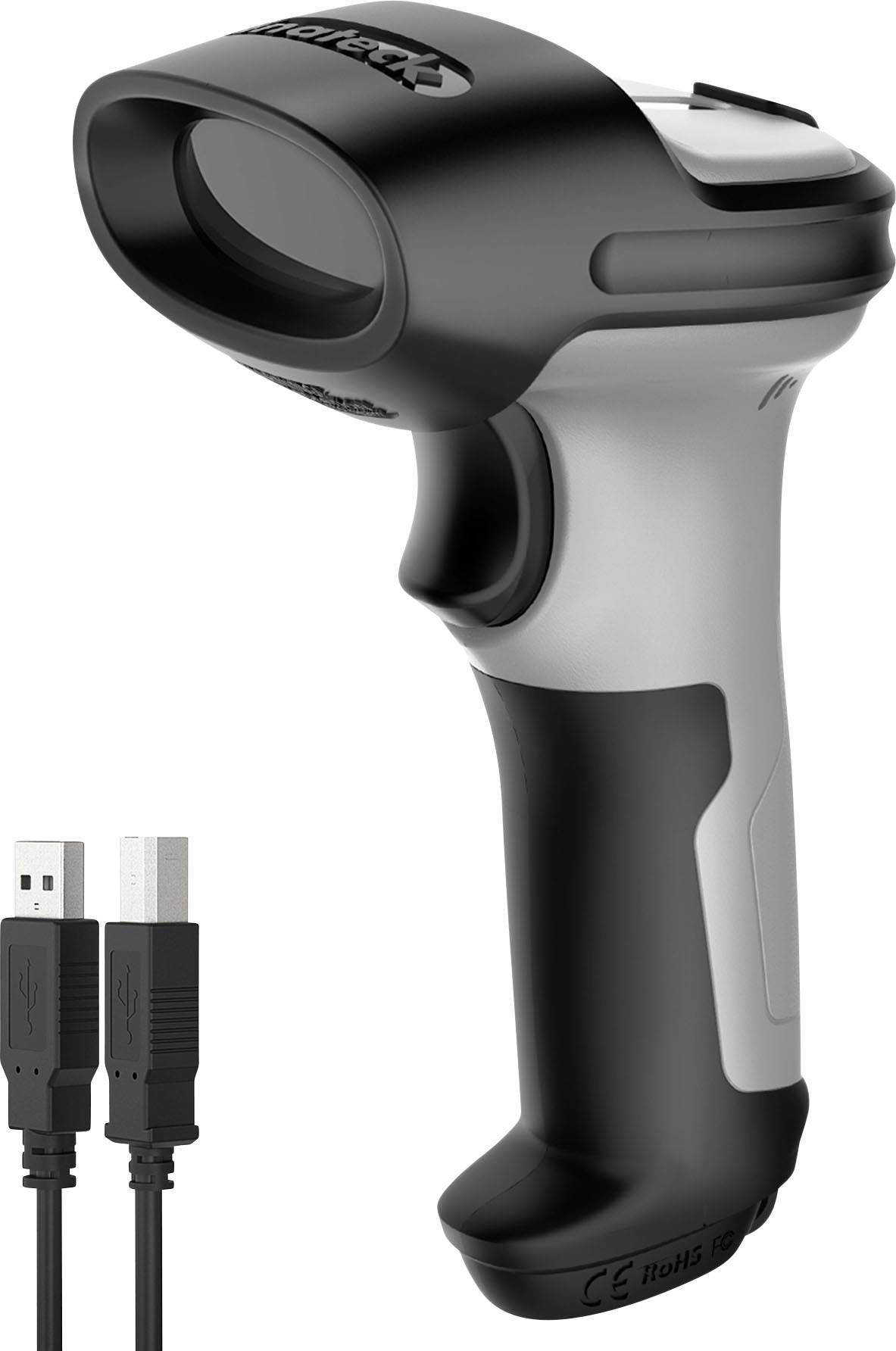 inateck Lecteur de code-barres sans fil 1D Bluetooth® 1D imagerie linéaire Black, Gray scanner à main USB, Bluetooth