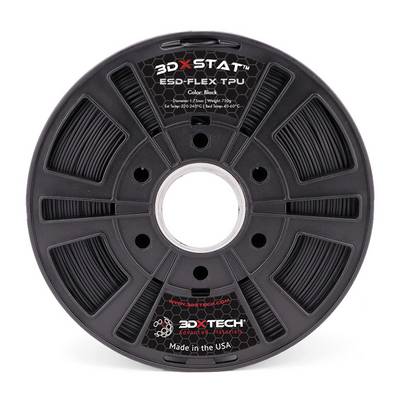 3D Xtech 114BK00A-750G 3DXSTAT Filament FLEX ESD protection ESD, flexible 1.75 mm 750 g Black, noir 1 pc(s)-0