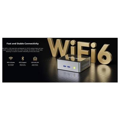 GMKtec Mini-PC (HTPC) M3 PRO-2 Intel® i5-13500H 32+1TB Intel® Core™ i5-13500H 4.7 GHz 32 GB RAM 1 TB SSD Intel Iris® Xe -13