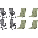 Progarden Tampa+Auflagen SET an/grü X64446 Set de meubles de jardin