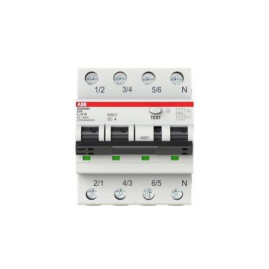 ABB 2CSR256440R2254 Interrupteur différentiel/Disjoncteur de protection 25 A 0.1 A 415 V-0