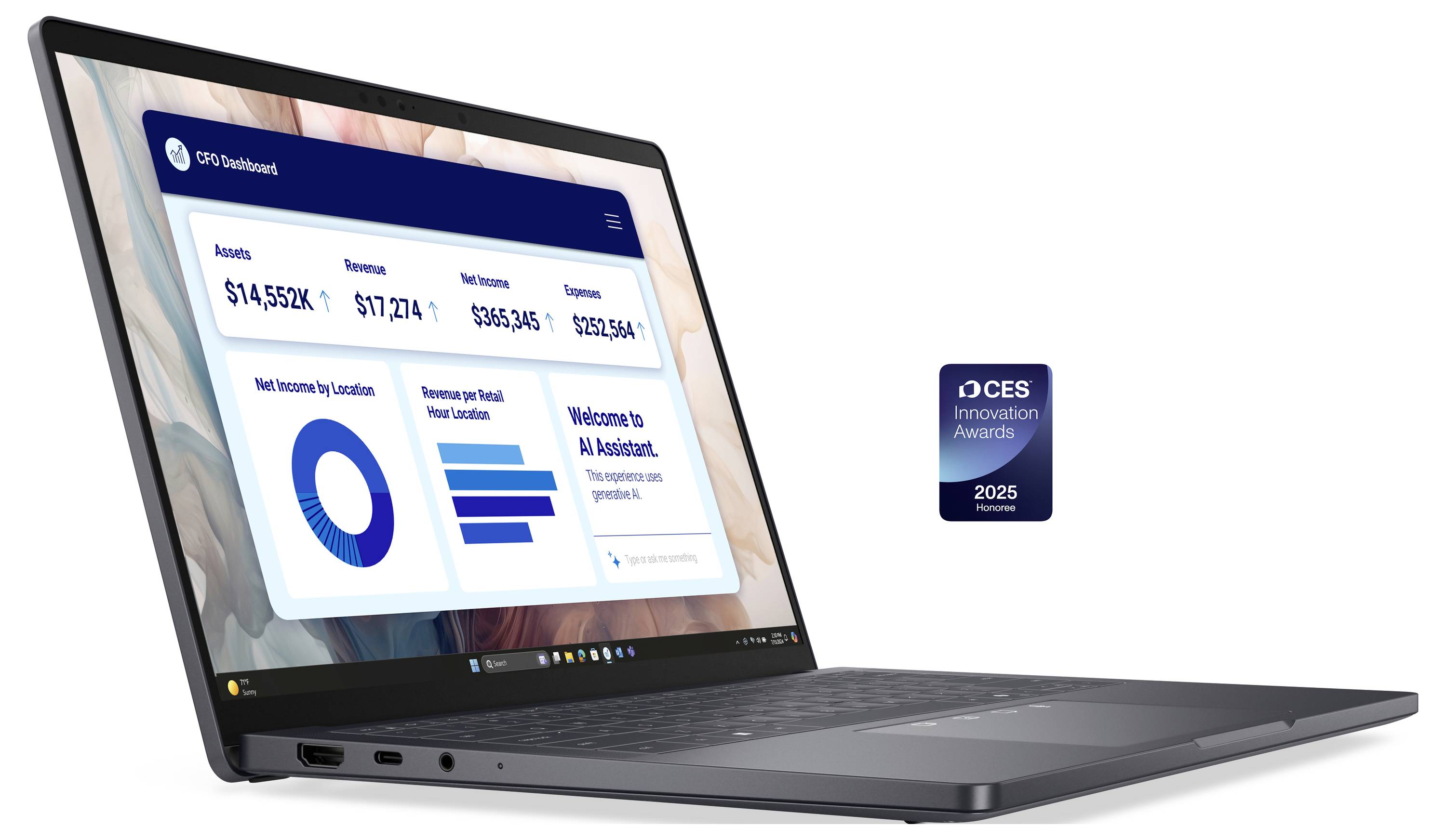 Dell Notebook 35.6 cm (14 pouces) 236V 16 GB RAM 512 GB SSD allemand, QWERTZ Intel Intel arc graphique gris V7XXD-1