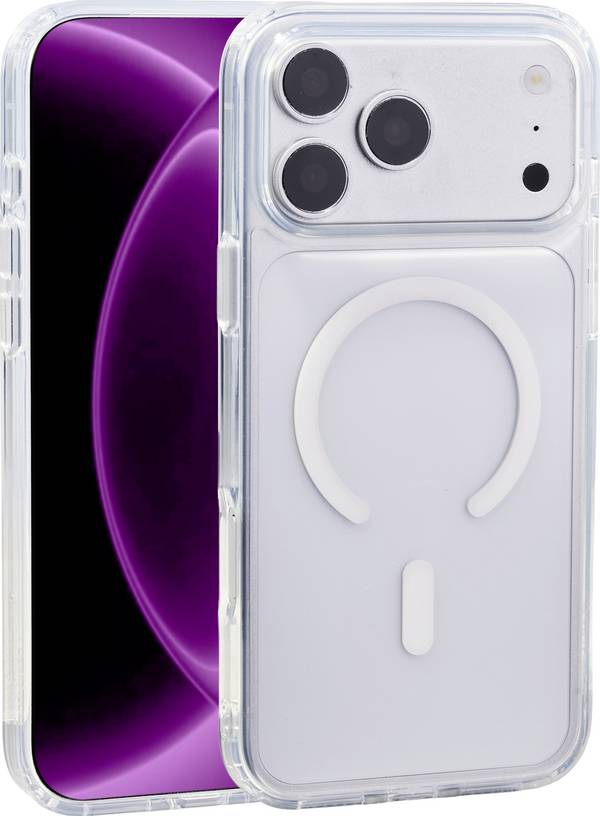 Renkforce iPhone 18 Pro max Coque arrière Apple iPhone 18 Pro max translucide chargement par induction, compatible avec MagSafe RF-7576224