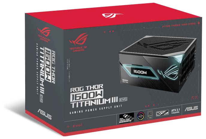 Asus ROG-THOR-1600T3-GAMING-EVO Alimentation PC 1600 W ATX 80PLUS® Titanium-9