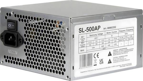 Inter-Tech SL-500AP Alimentation PC  500 W ATX
