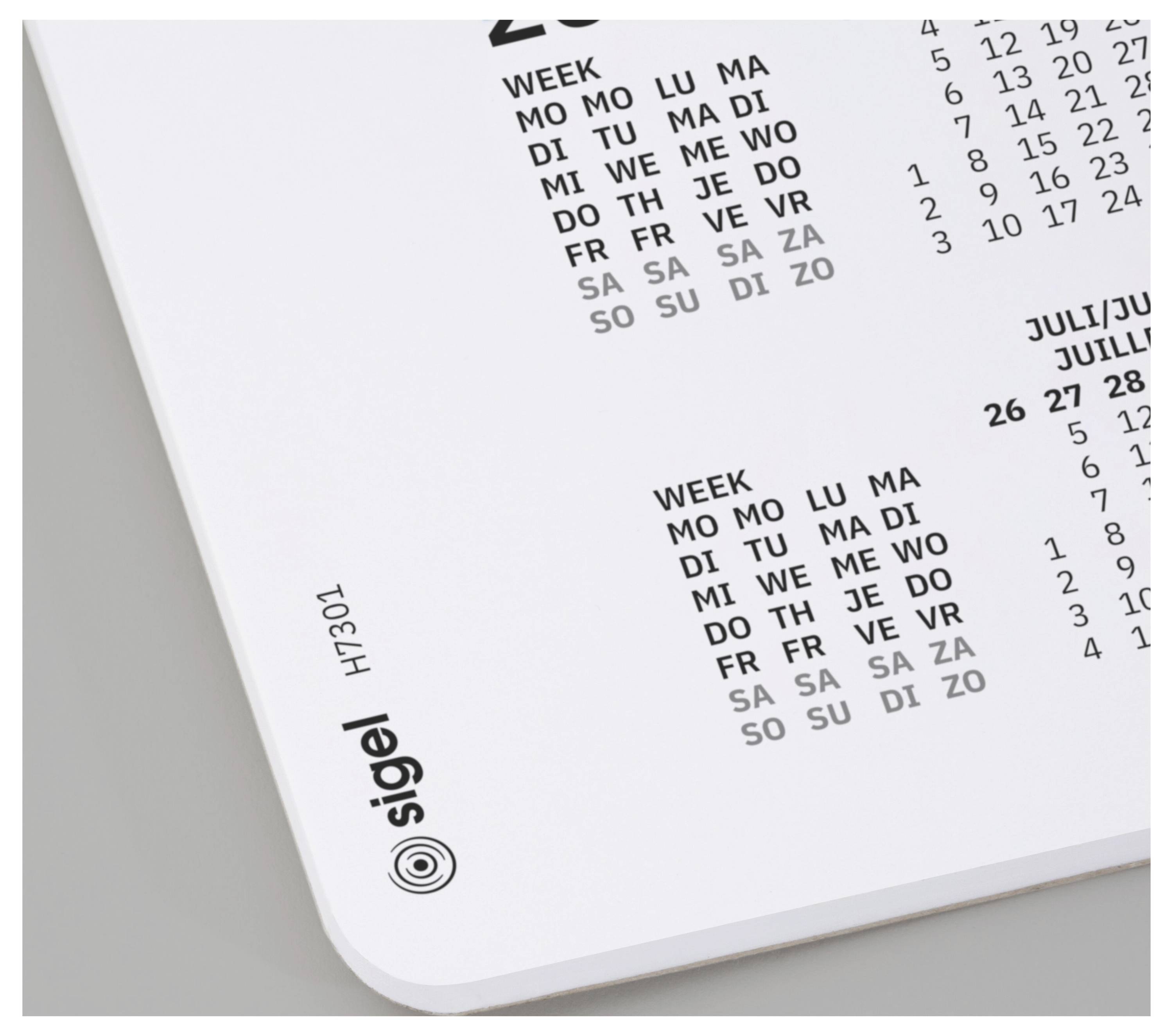 Sigel H7301 H7301 Sous-main calendrier 3 ans (l x H) 59.5 cm x 41 cm-1