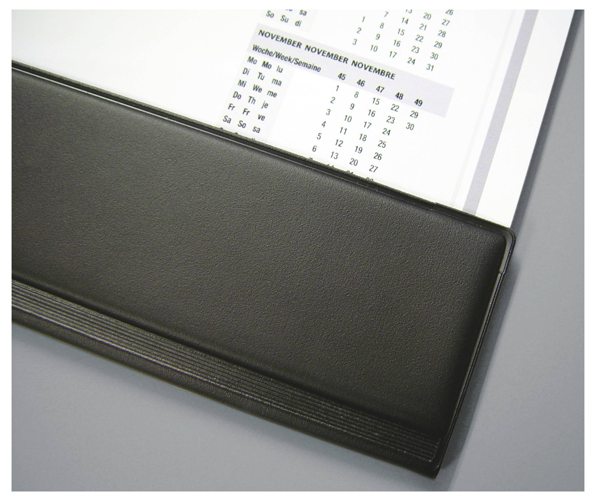 Sigel H7365 Sous-main calendrier 2 ans, planning hebdomadaire 2027, 2028 baguette de protection noire (l x H) 59.5 cm x -1