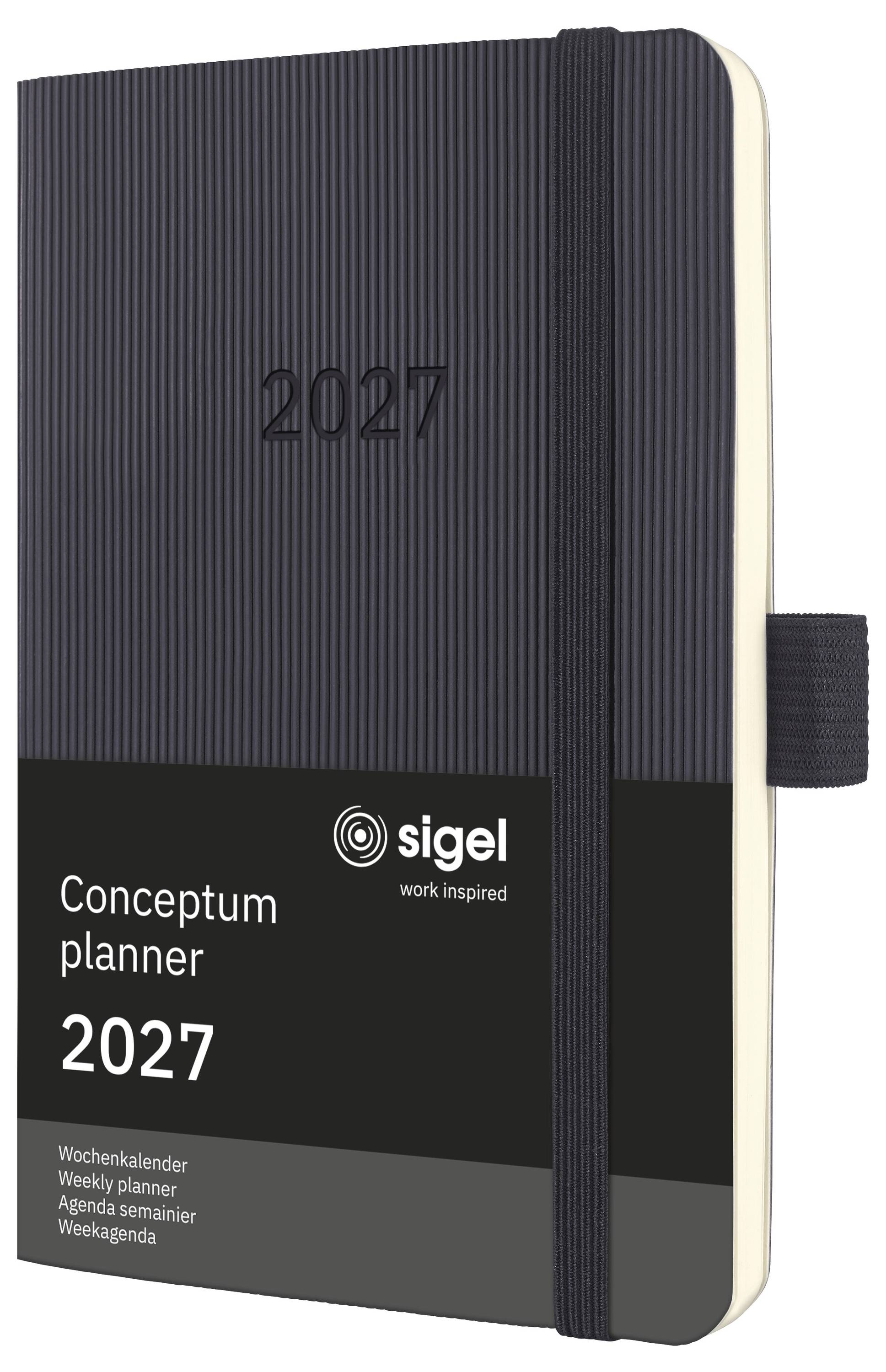 Sigel C2723 Calendrier hebdomadaire Conceptum 2027 Softcover DIN A6 noir 176 pages 1 pc(s)-11