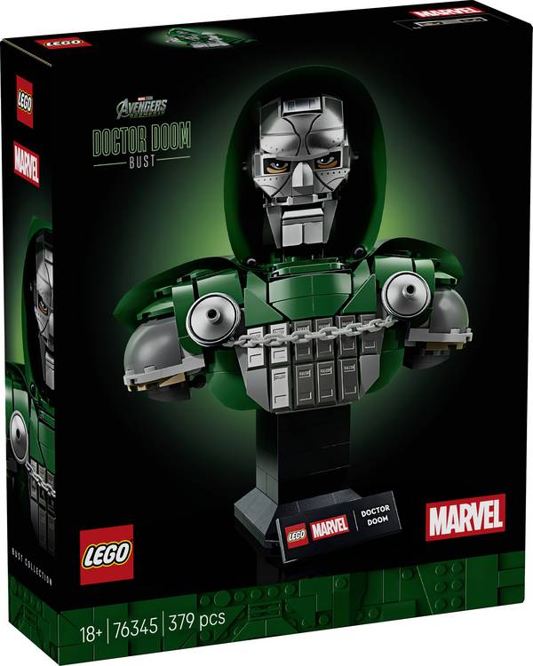 6588680 LEGO® MARVEL SUPER HEROES Docteur Doom buste; Déco de super-héros; Cadeau pour hommes et femmes