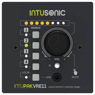 Intusonic VRE11 encastré Commande du volume ELA noir