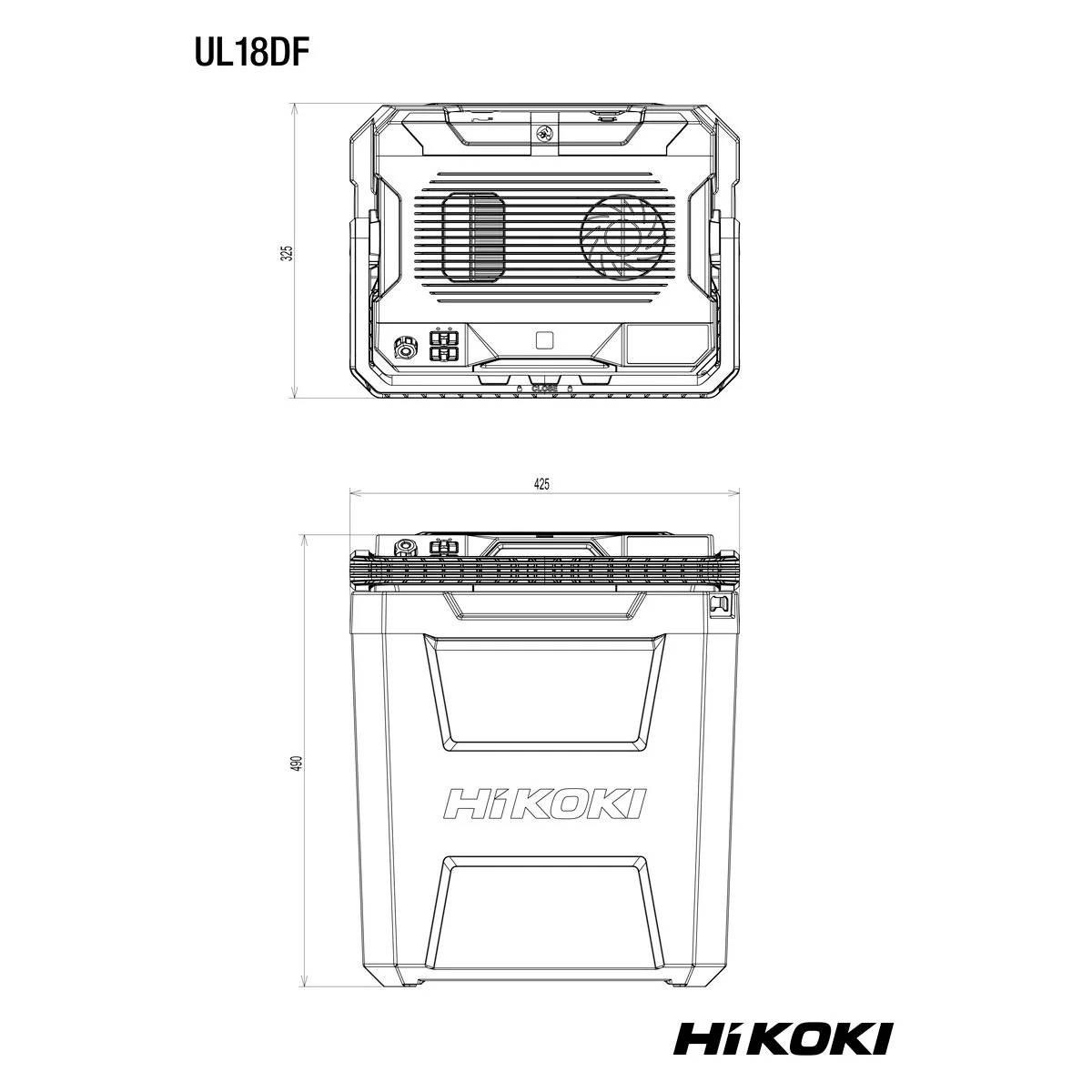 HiKOKI Glacière et compartiment chauffant à batterie CEE: E (A - G) 12 V 24 l -3 °C-1