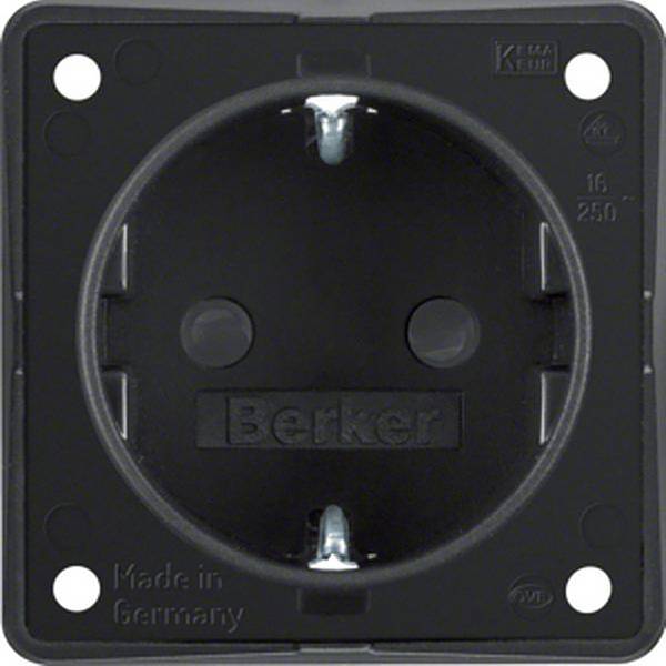 <br>  Berker<br>  Prise<br>  <br>  Insert<br>  Prise de courant<br>  <br>  noir (mat)<br>  947792503<br>  1 pc(s)<br>