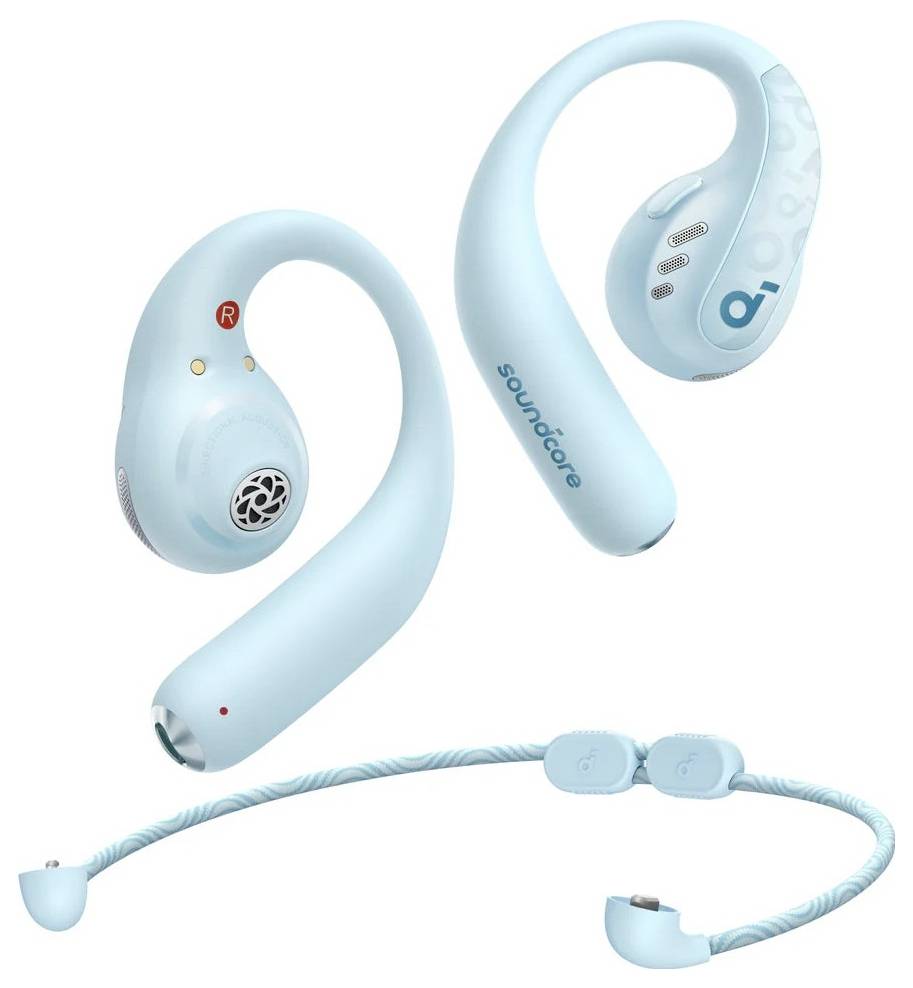 Anker Soundcore AeroFit Pro Casque supra-auriculaire Bluetooth Stereo bleu boîtier de charge-5