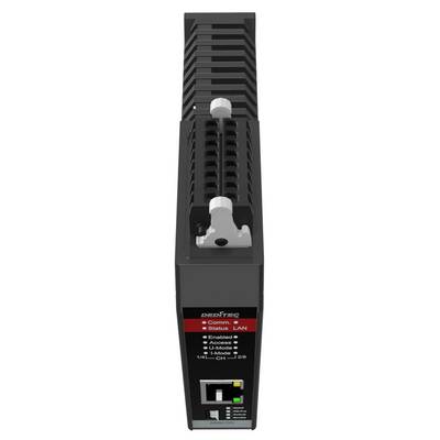 Vue de face d'une unité serveur/stockage noire avec fentes de ventilation et voyants d'état, étiquetée « Definir Coma - State LAN » sur le panneau inférieur.