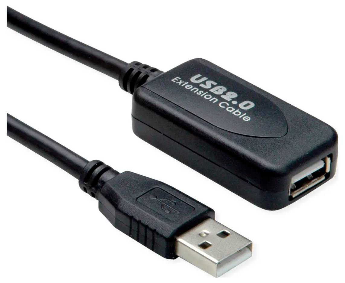 Câble d'extension USB 2.0 avec connecteur USB-A mâle et adaptateur port USB-A femelle