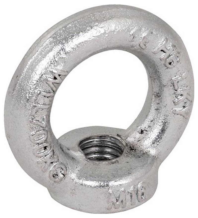 DEHN 621097 621097 Écrou à anneau M16 acier galvanisé à chaud 1 pc(s)-0