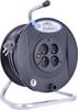 AS Schwabe 811102 Enrouleur de câble 40 m noir Prise mâle + contact de protection