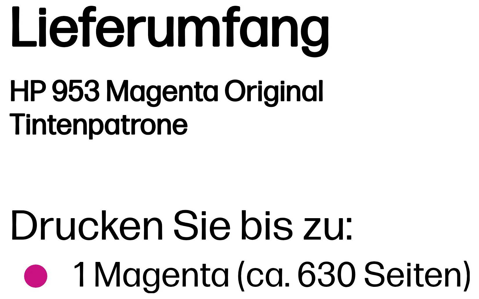 HP Encre HP 953 - 9 ml - Magenta - original - Off d'origine Single magenta F6U13AE-2