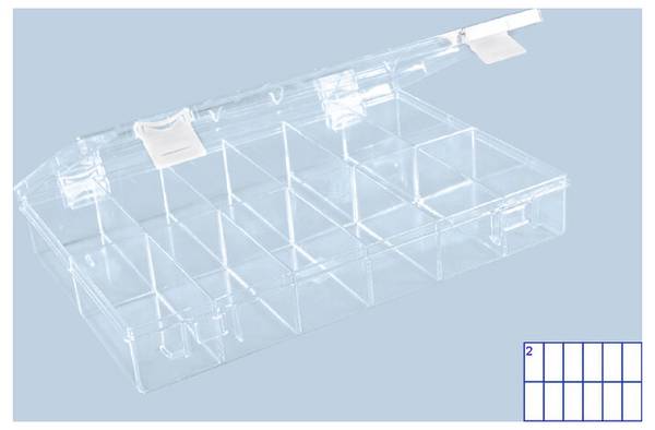 Hünersdorff 612400 Boîte de rangement PS-CLASSIC (L x l x H) 225 x 335 x 55 mm transparent 1 pc(s)