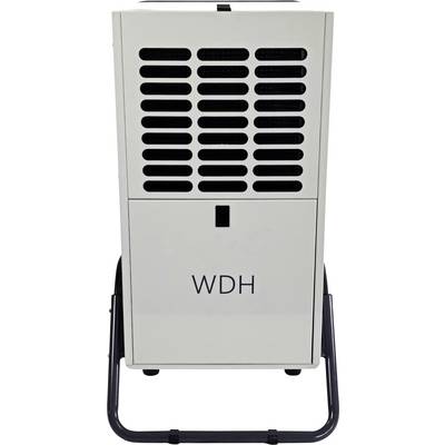 Déshumidificateur WDH portable sur un support métallique noir, présenté en vue de face avec grille de ventilation et panneau de commande