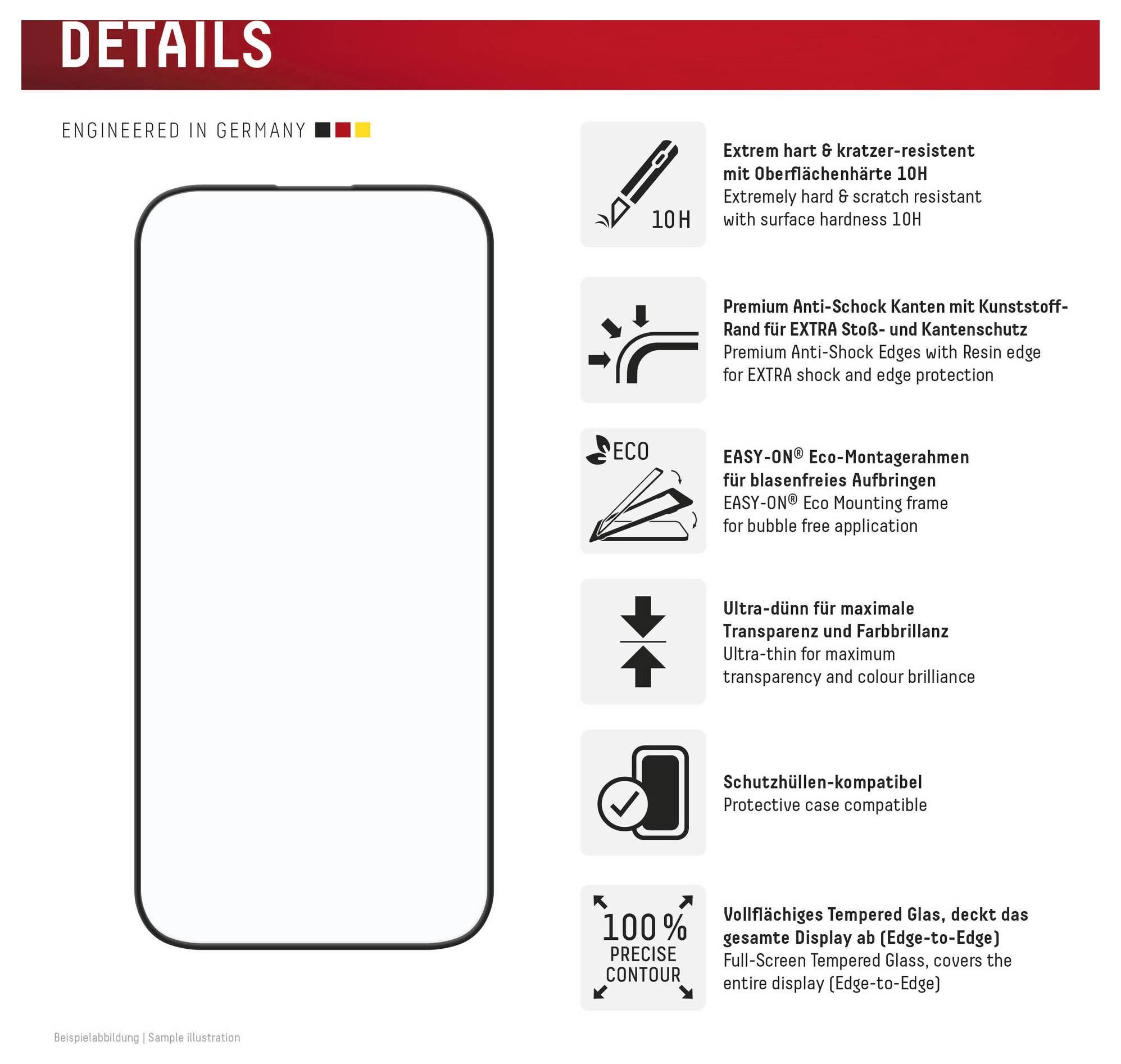 DISPLEX Premium Glass FC Verre de protection d'écran Apple IPhone 16 1 pc(s) 02014-7