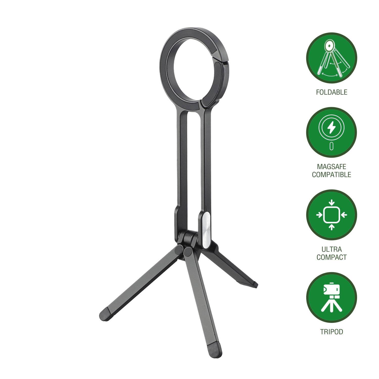 4Smarts 541814 Support de table noir, argent