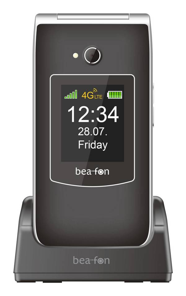 beafon SL645 LTE Téléphone portable à clapet pour séniors  noir