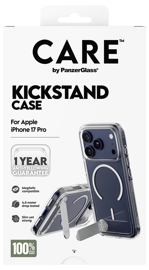 PanzerGlass CARE Feature Coque arrière Apple iPhone 17 Pro, iPhone 18 Pro transparent chargement par induction, fonction-2
