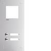 Hager RTQ102X Plaque avant acier inoxydable
