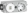 Hager Prise à contact de protection blanc signalisation GS17009016 1 pc(s)